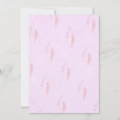 Boho Chic Dream Catcher Roze Meisje Verjaardag Kaart (Achterkant)