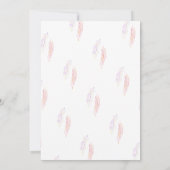 Boho Chic Dream Catcher Roze Waterverf Sweet 16 Kaart (Achterkant)