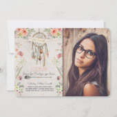 Boho Chic Dreamweaver Graduation Party Invitation Kaart (Voorkant)