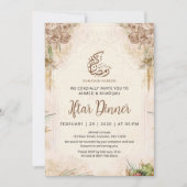 Boho Chic Dried Flower Ramadan Iftar Invitation Kaart (Voorkant)