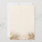 Boho Chic Dried Flower Ramadan Iftar Invitation Kaart (Achterkant)