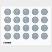 Boho Chic Dusty Blue Mint om favoriete Sticker te  (Vel)
