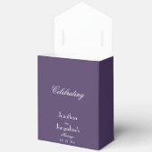 Boho Chic Dusty Paarse Groot Dank je bruiloft Bedankdoosjes (Open)