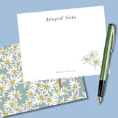 Boho Chic Edelweiss Alpine Wildflower Sage Green Bedankkaart