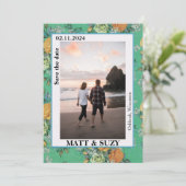 Boho Chic Elegante Bloemmotieven Kaart (Staand voorkant)