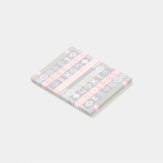 Boho-chic Ethnic African Design Post-it Post-it® Notes (Schuin)
