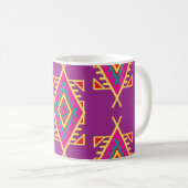 Boho Chic: Etnaadloos Ornament Koffiemok (Voorkant rechts)