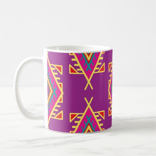 Boho Chic: Etnaadloos Ornament Koffiemok (Links)