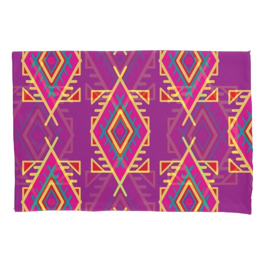 Boho Chic: Etnaadloos Ornament Kussensloop (Voorkant)