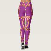 Boho Chic: Etnaadloos Ornament Leggings (Achterkant)