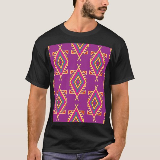 Boho Chic: Etnaadloos Ornament T-shirt (Voorkant)