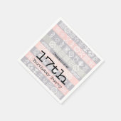 Boho-chic Etnische 17e Verjaardagsfeestje Papieren Servetten (Hoek)