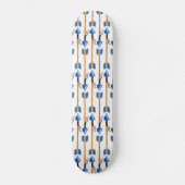 boho chic feather arrow native pattern skateboard (Voorkant)