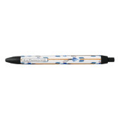 boho chic feather arrow native pattern zwarte inkt pen (Voorkant)