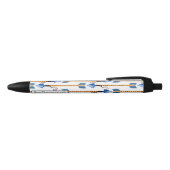 boho chic feather arrow native pattern zwarte inkt pen (Bovenkant)