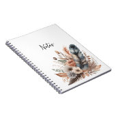 Boho Chic Feathers and Flowers Notitieboek voor ha (Rechterzijde)