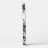 Boho Chic Feathers Flowers: Waterverf Donkerblauw  Case-Mate iPhone Case (Achterkant / Rechts)