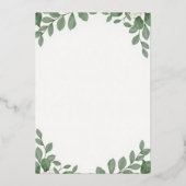 "Boho Chic Floral Acryl bruiloft uitnodiging met (Achterkant)