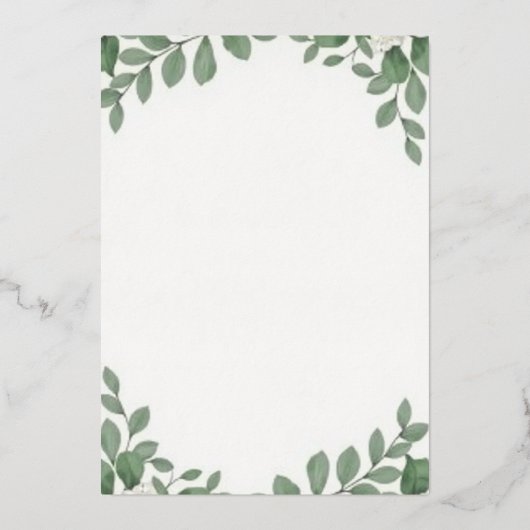 "Boho Chic Floral Acryl bruiloft uitnodiging met (Achterkant)