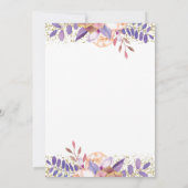 Boho Chic Floral Dreamweaver Birthday Brunch Kaart (Achterkant)