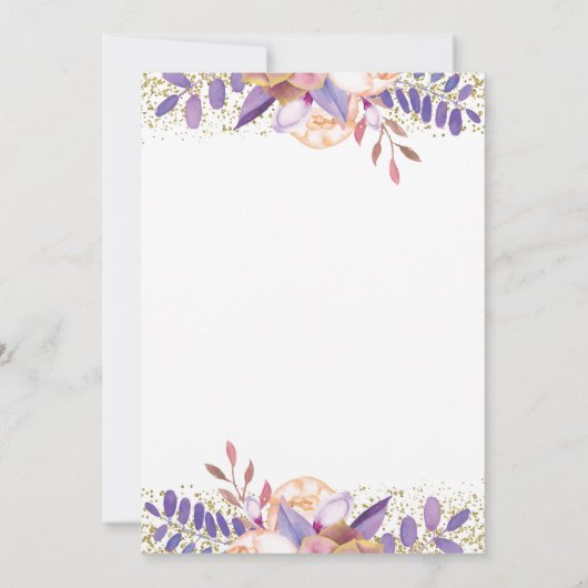 Boho Chic Floral Dreamweaver Birthday Brunch Kaart (Achterkant)