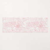 Boho chic floral henna mandala afbeelding yogamat (Voorkant (horizontaal))