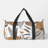 Boho Chic Floral Jouw naam Quote Plunjezak (Voorkant)