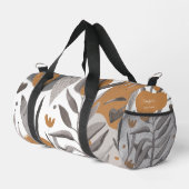 Boho Chic Floral Jouw naam Quote Plunjezak (Rechterhoek)