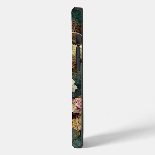 Boho chic floral mandala iphone case (Achterkant / Links)