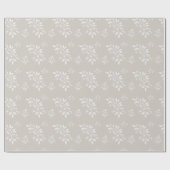 Boho Chic Floral Patroon Esthetisch Cadeaupapier (Vlak)