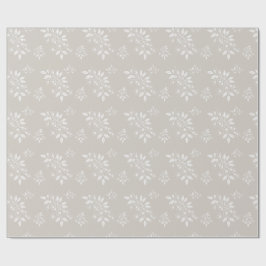 Boho Chic Floral Patroon Esthetisch Cadeaupapier