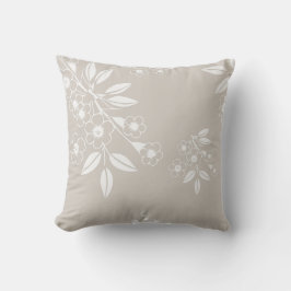 Boho Chic Floral Patroon Esthetisch Kussen