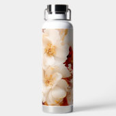 Boho Chic Floral Waterverf Artistic Waterfles (Achterkant)