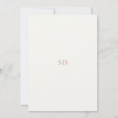 Boho Chic Floral Waterverf bruiloft uitnodiging (Achterkant)