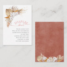 Boho Chic Floral Waterverf Display Shower