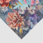 Boho Chic Floral Zee Schildpad Decoupage Tissue Pa Tissuepapier (Detail)