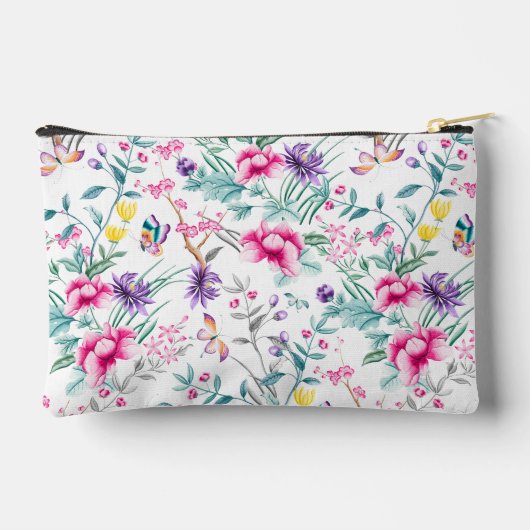 Boho Chic Flowers & Butterflies Monogramed Etui (Achterkant)