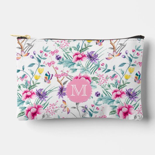 Boho Chic Flowers & Butterflies Monogramed Etui (Voorkant)