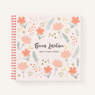 Boho Chic Flowers dagelijks op Dos Notitieboek