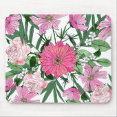 Boho chic garden floral design muismat (Voorkant)