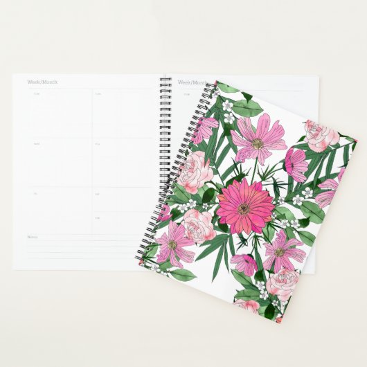 Boho chic garden floral design planner (Display)