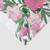 Boho chic garden floral design tissuepapier (Detail)