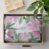 Boho chic garden floral design tissuepapier (Geschenk)