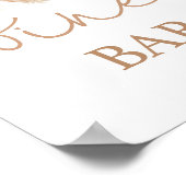 Boho chic Gedroogde palmen Wijngaard bord Poster (Hoek)