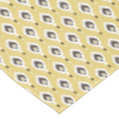 Boho chic geel ikat stamlandsjabloon monogram tafelkleed (Gekanteld)