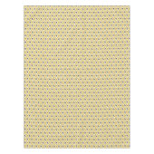 Boho chic geel ikat stamlandsjabloon monogram tafelkleed (Voorkant)