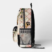 Boho Chic Gekte Kat Vrouw Bedrukte Rugzak (Rechts)