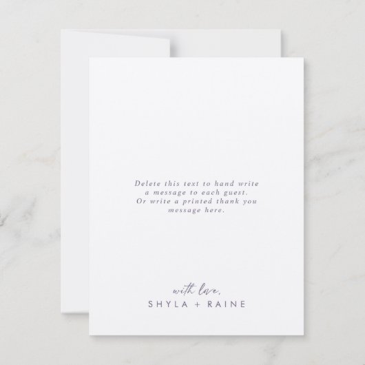 Boho Chic Gold en Paarse bruiloft Fotocollage Bedankkaart (Achterkant)