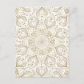 Boho Chic Gold mandala-ontwerp Briefkaart (Voorkant)