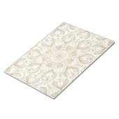 Boho Chic Gold mandala-ontwerp Notitieblok (Schuin)